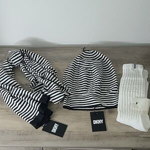 DKNY Hat, Scarf, and Cozy Socks